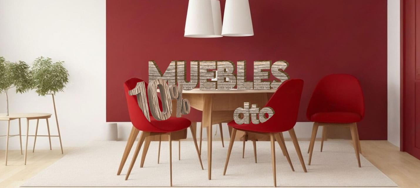 Muebles 10% menos